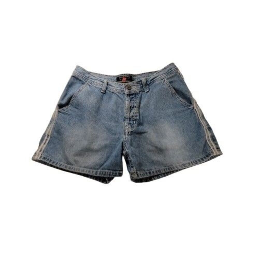 American Eagle Dungarees Women’s Blue Distressed Jean Shorts – Size 4 – RN 54485